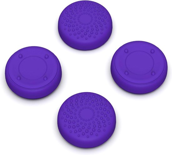 Thumb Grip Caps - Joystick Covers - Gaming Comfort - Non-slip Silicone - 4 stuks - Purple van Merkloos