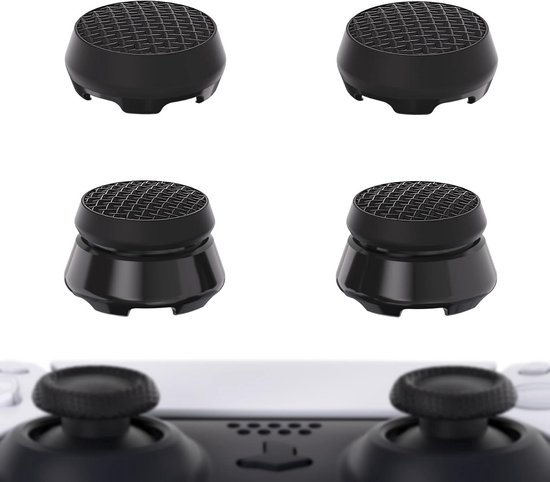 Thumb Grips voor PS5 & PS4 Controllers - 4 Stuks Joystick Extenders voor Meer Precisie en Comfort van Merkloos