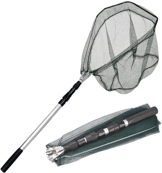Thuys – Schepnet Vissen – Visnet – Telescoop – 1,5M – Aluminium Steel – 43 x 43 x 2cm – Zilver van Thuys