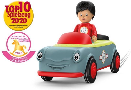 Toddys Speelgoedauto Oldy Junior 18 Cm Rood/grijs 2-delig van Dickie Toys