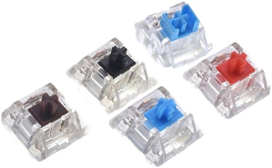 Toetsenbord Schakelaars - Mechanische Switches - Gaming Toetsenbord - RGB Verlichting - 3 Pin - Rood