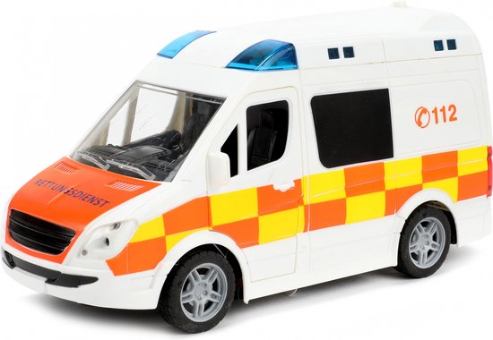 Toi-toys Ambulance S.o.s. Junior 22 Cm Wit/oranje van Toi-Toys.