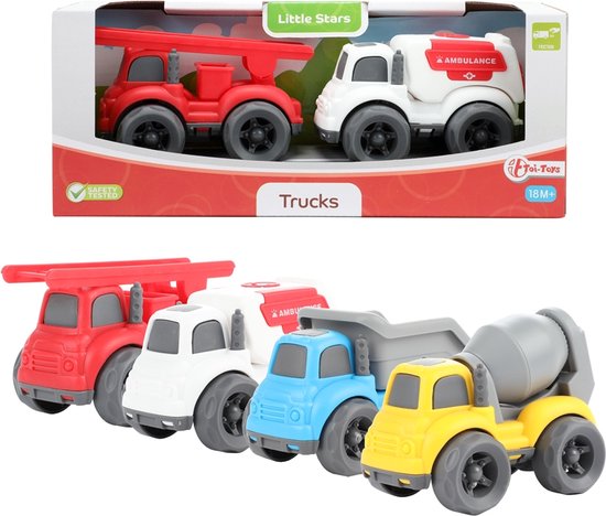 Toi Toys Bouwvoertuig/hulpdienst 2 stuks (1 stuk) assorti van Toi-Toys