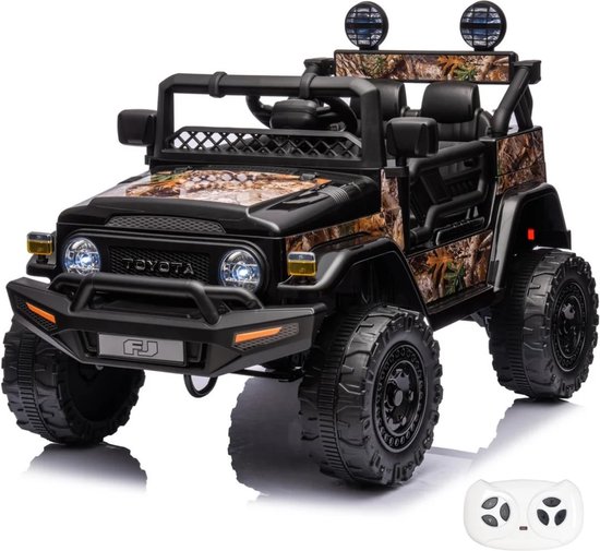 Toyota FJ Cruiser - Elektrische Kinderauto 12V - 1 tot 6 jaar - Zwart van Toyota