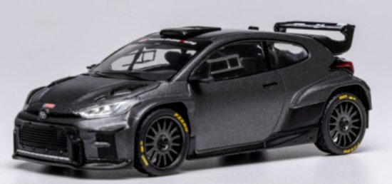 Toyota GR Yaris Rally2 2024 Grijs Modelauto 1/43 Ixo Models van Merkloos