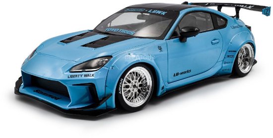 Toyota GR86 modelauto 1:18 Liberty Walk van Merkloos