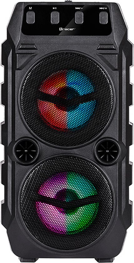 Tracer bluetooth speaker |  Portable speaker | Led verlichting | 10 W | Zwart van Tracer
