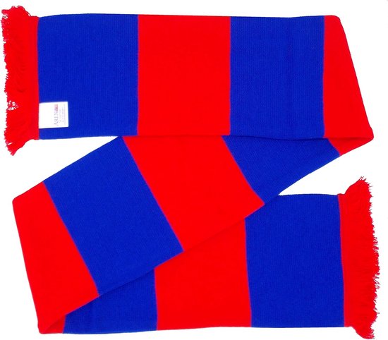 Traditionele Voetbal Sjaal Blauw Rood - Supporters Sjaal Fanartikel van Merkloos