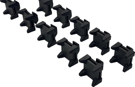 Trak Racer- Set van 10 kabelmanagementclips met 10 kabelbinders van Merkloos