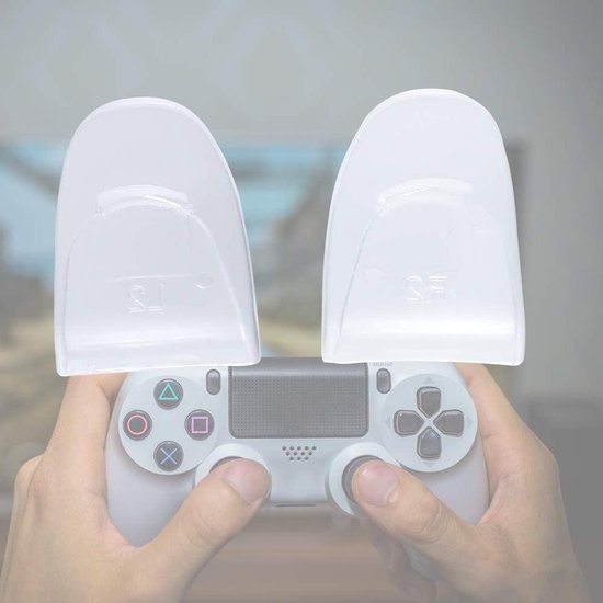 Trigger Extenders - Knop Verlengstukken - Verbeteren Gameplay - Antislip Ontwerp - 2 stuks - Transparant