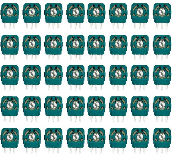 Trimmerpotentiometer Reserveonderdelen - Joystick Reparatie - Gameconsole Herstel - Hoge Responssnelheid - 40 Stuks - Wit van Merkloos