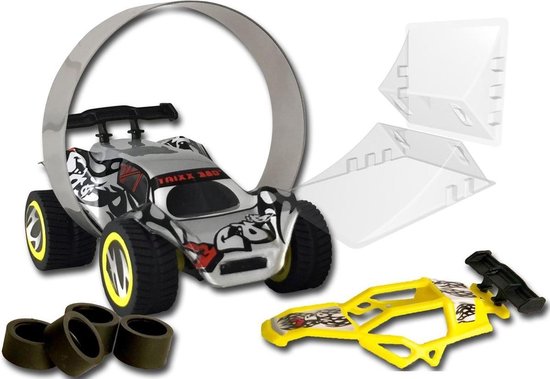 Trixx 360 Stuntcar grijs incl. 2 Stuntramps van Trixx
