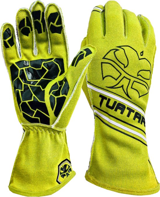 Tuatara - DOMINATOR - Ultimate Race handschoen - Ultra Grip - YLLW - Large van Tuatara