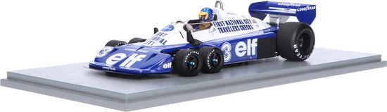 Tyrrell P34 6 wheels Spark Modelauto 1:18 1977 Ronnie Peterson Elf Team Tyrrell 18S572 German GP van Spark