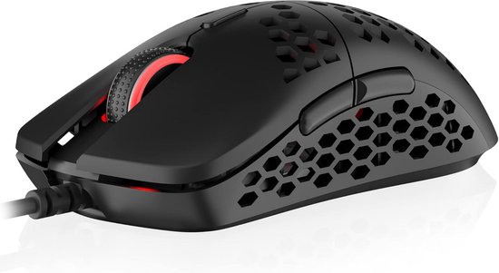 Ultra Lichte Gaming Muis met Honingraat Shell - 63g, Programmeerbare Knoppen en RGB Verlichting van Merkloos