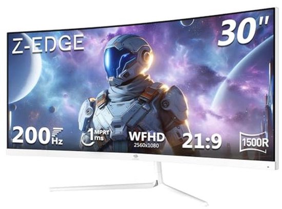 Ultrabrede Gaming Monitor 30'' met 200Hz, 1ms Reactietijd en 2560x1080 Resolutie van Merkloos