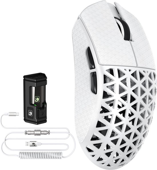 Ultralichte Carbon Gaming Muis Draadloos 8000Hz - 39g Superlicht met Hoge DPI Sensor van Merkloos