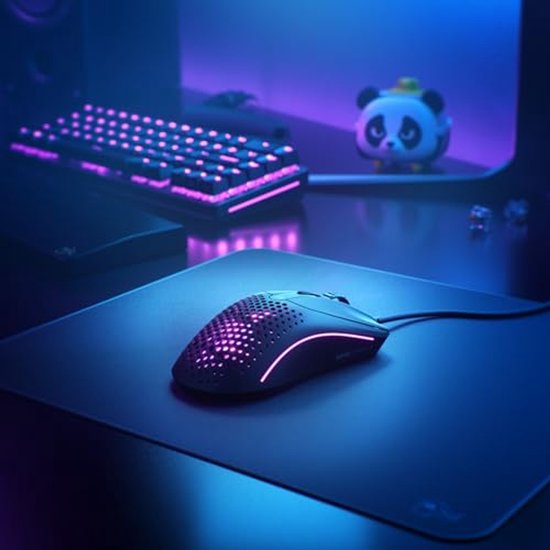 Ultralichte Gaming Muis - Ambidexter, 26.000 DPI, 6 Programmeerbare Knoppen, RGB Verlichting - Zwart van Glorious
