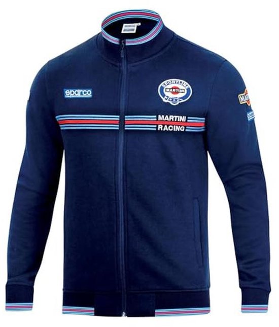 Unisex Meerkleurig Sweatshirt met Doorlopende Ritssluiting voor Motorsportfans