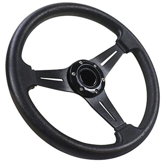 Universeel Racing Stuurwiel voor Gaming – 13.6 Inch Vinyl Leer met Hoorknop voor Simulatie en Motorsport van Merkloos