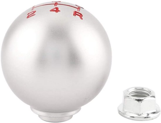 Universele Aluminium Schakelknop voor Handgeschakelde Auto's - 5 en 6 Versnellingen van Merkloos