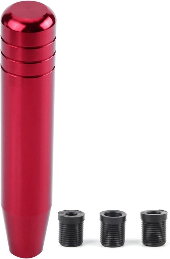 Universele Aluminium Versnellingspook Knop Handgeschakeld 18cm - Rood
