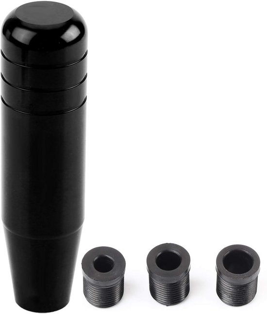 Universele Aluminium Versnellingspookknop voor Handgeschakelde Auto's 13cm Zwart van Merkloos