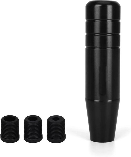 Universele Auto 13 Cm Aluminium Pookknop Galvaniseren Kleur Handmatige Hendel Shifter Dandle Verlengde Transmissie VersnellingspookVersnellingen Schakelhendel(Zwart)