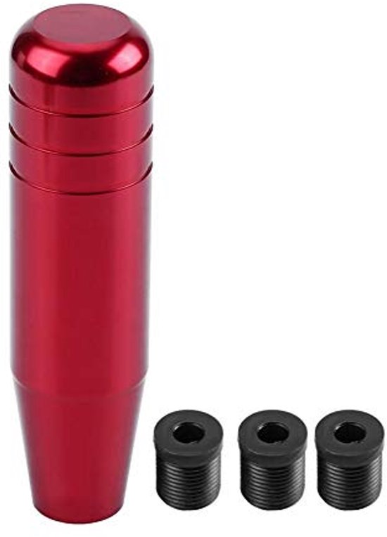 Universele Auto Handmatige Versnellingshendel 13cm - Aluminium Pookknop (Rood) van Merkloos