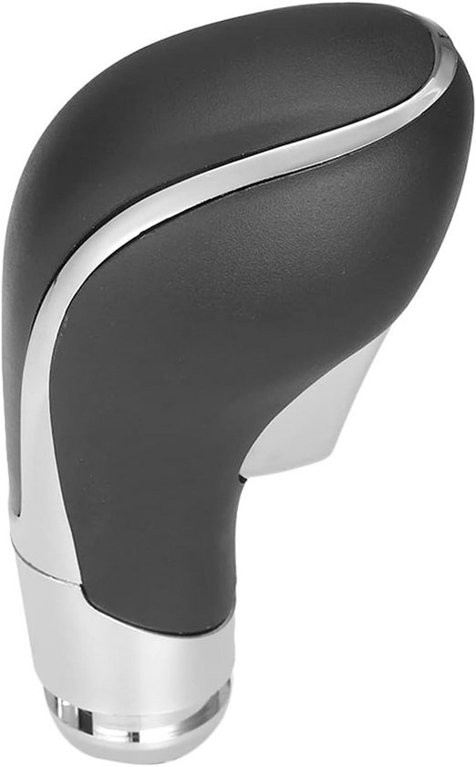 Universele Automatische Versnellingspook Knop Zwart/Zilver ABS Hoogte 10.5cm