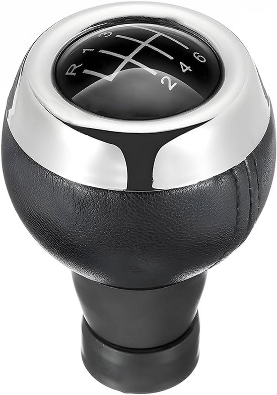 Universele Handmatige Schakelknop Leer 6 Versnellingen voor Auto van Merkloos