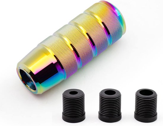 Universele handmatige versnellingsknop voor auto's - aluminium schakelknop met 3 adapters
