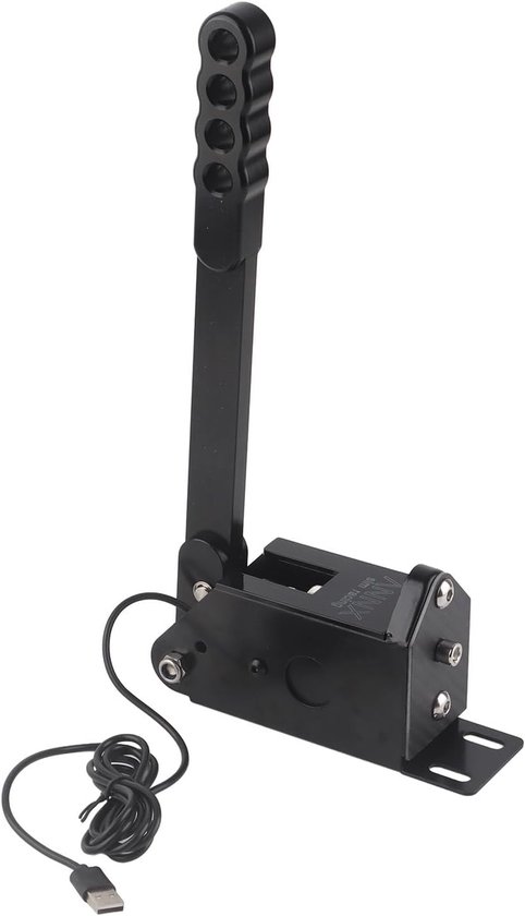 Universele Handrem - Sim Racing Controller - PC Games Besturen - CNC Aluminium Constructie - Verstelbare Hoogte - Zwart
