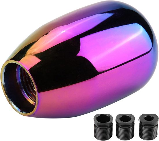Universele Metalen Versnellingspook Knop 5 Versnellingen Handgeschakeld - Inclusief 3 Adapters