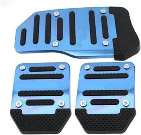 Universele Pedaalhoezen - Auto Interieur - Veiliger Rijden - Eenvoudige Installatie - 3 Delen - Blauw