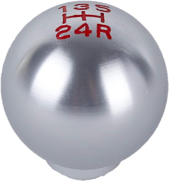 Universele Ronde Aluminium Versnellingspookknop (5/6 Versnellingen) van Merkloos