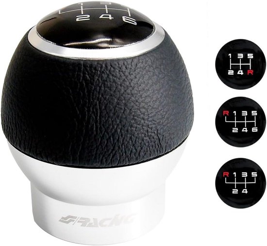 Universele Schakelknop Zwart/Chroom met Borging voor Achteruit van Merkloos