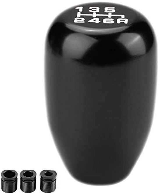 Universele Versnellingspookknop voor Handgeschakelde Auto 6 Versnellingen - Zwart van All Ride