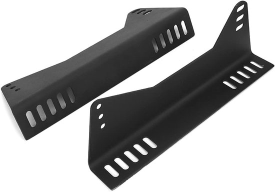 Universele Zijmontage Beugels voor Racestoelen, Geschikt voor Diverse Voertuigen, 2 Stuks, Ideaal voor Autotuning en Verbeterde Stoelpositie van Merkloos