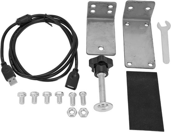 USB Handrem Beugel - Sim Racing Handrem - Race Simulators - Hoge Stijfheid Metaal - 15x15x6 cm van Merkloos