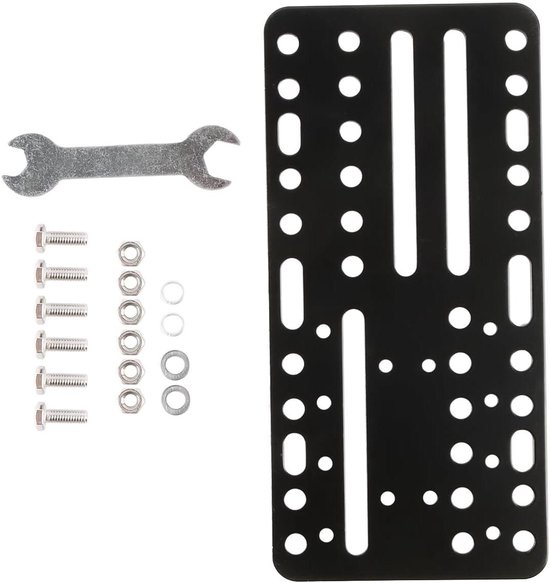 USB Handrem Plaat - Sim Racing Accessoire - Race Simulatie - Gezandstraald Oppervlak - 218 x 105 cm - Zilver van Merkloos
