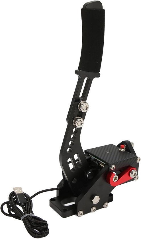 USB Handrem - Race Simulator - Games Besturen - Contactloze Hall Sensor - CNC Aluminium - Zwart van Merkloos