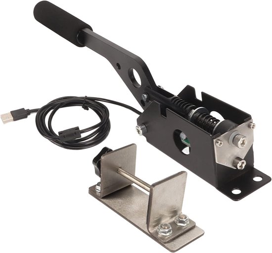 USB Handrem - Sim Racing - Games Besturen - 64 Bit Technologie - 130cm Kabel - Zwart van Merkloos