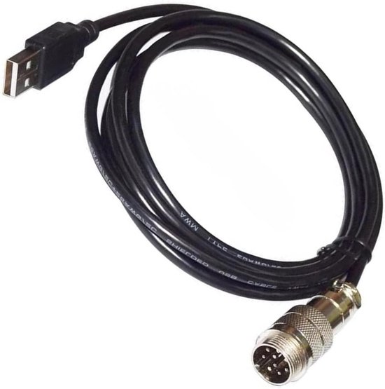 USB naar DIN kabel - Datakabel versnellingspook - Sim Racing - Plug and Play - 2 meter - Zwart