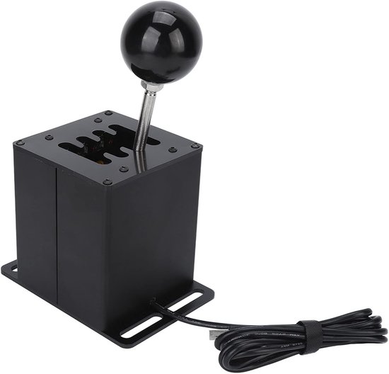 USB Simulator Pook - H Versnellingspook - Race Games PC - Plug en Play - Aluminium Roestvrij Staal - Zwart
