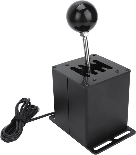 USB Simulator Shifter - Gearshift Knop - Race Games - Real Car Gear Structure - Compact - Zwart van Merkloos
