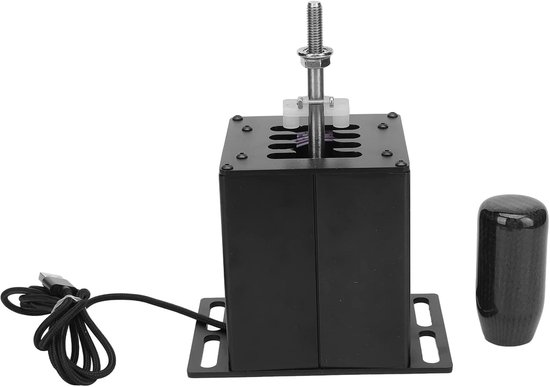 USB Simulator Shifter - Race Schakelpook - Race Games - Ergonomisch Koolstofvezel Handvat - 140cm Kabel - Zwart van Merkloos
