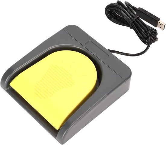 USB Voetpedaal - MIDI Controller - Multimedia Bediening - Programmeerbare Functies - 1 Pedaal - Zwart