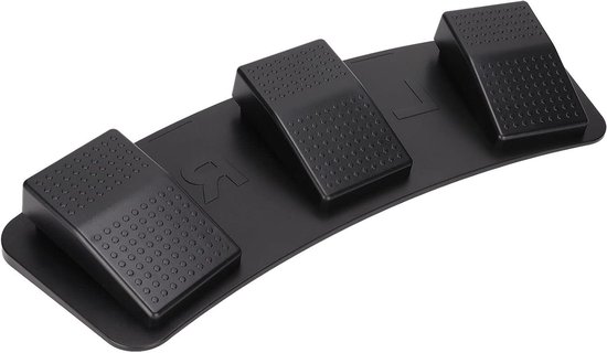 USB Voetschakelaar Pedaal - Voetpedaal Computertoetsenbord - Efficiënt Werken - Drievoudig Programmeerbaar - Niet gespecificeerd - Zwart van Merkloos