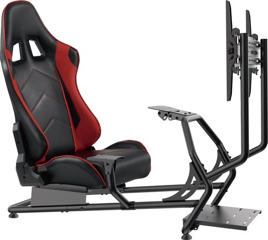 VDD Gaming - Racestoel - Cockpit Simulator - Volledig Verstelbaar - Met beeldscherm Bevestiging - Bruikbaar met Racestoel van VDD Gaming
